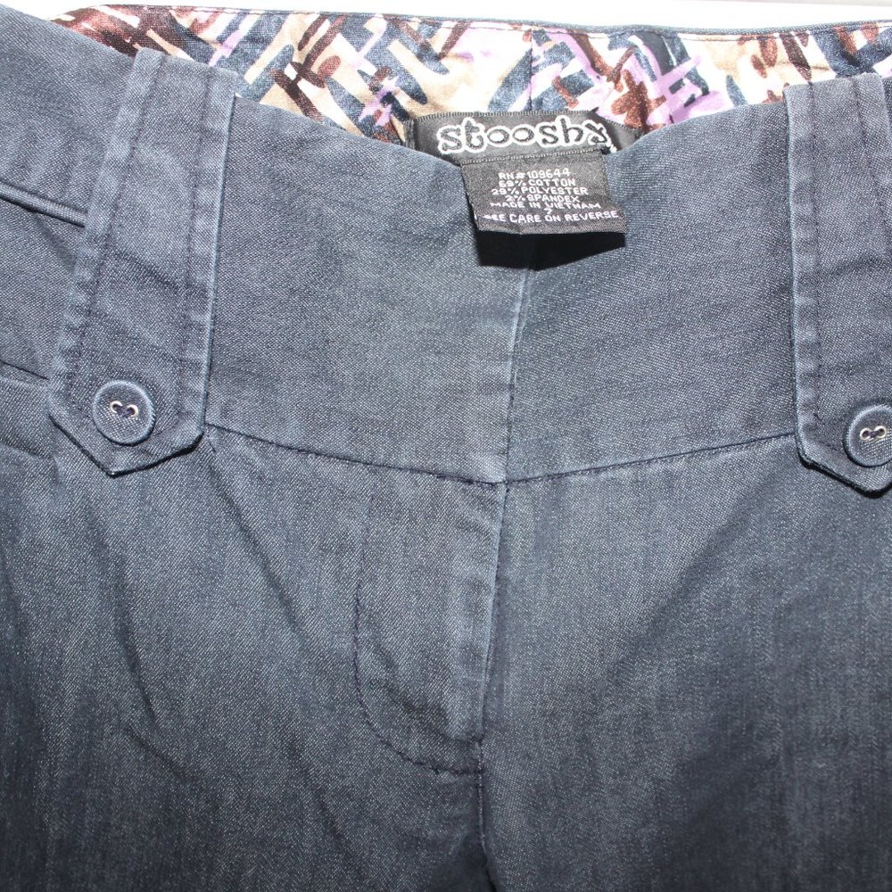 💙 Stooshy Denim Dress Pants Size 7 - Picture 2 of 6